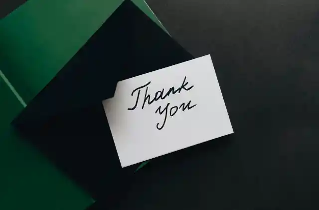 A Thank-You